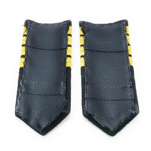 Durable Eco-Friendly Solid Color Customized 3D Embroidered Sew-On Textile Canvas Fabric Handmade Rank Epaulette Shoulder - Product Image 3