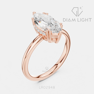 Bague de fiançailles en or blanc 14 carats avec diamant de laboratoire taille marquise 1,86 carat, certifié IGI, couleur F+, clarté VS+, cadeau de promesse de mariage - Product Image 4