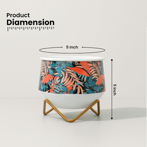 Elegante Maceta Metálica Mini Color Caramelo, Florero de Diseño Contemporáneo con Acabado Liso, Soporte Decorativo para Plantas de Interior - Product Image 2