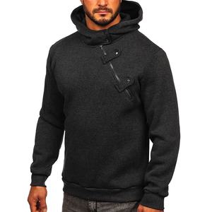 Forro reforzado de 3 capas a prueba de viento resistente a la abrasión, talla grande, Sudadera con capucha multifuncional para motocicleta, cremallera de marca - Product Image 6