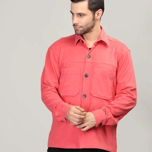 Chemise en lin vintage pour homme, boutonnage simple, manches longues, respirante et décontractée, teinte unie multicolore pour l'été - Product Image 1