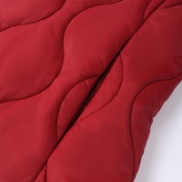 Parka Acolchada Práctica para Salidas Diarias, Chaqueta de Invierno con Cierre de Cremallera y Rayas, Fácil de Poner y Quitar, Ropa Casual