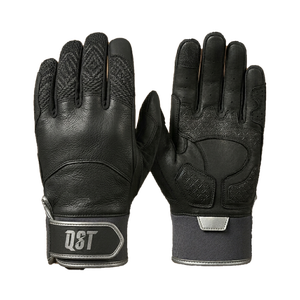 Guantes de Bateo de Béisbol para Zurdos QST, de Cuero Profesional para Adultos, con Cierre de Gancho y Bucle, Agarre Antideslizante, Palma Transpirable - Product Image 1