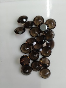 Cuarzo Ahumado Natural de 13 mm, Corte Brillante Redondo, Gema Suelta de la Mejor Calidad para la Fabricación de Joyas - Product Image 2