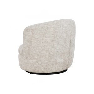 Sillón Giratorio Premium con Rotación de 360 Grados, Sillón de Diseño con Tela Texturizada, Silla Redonda Tipo Barril para Cuarto de Niños o Sala de Estar - Product Image 3