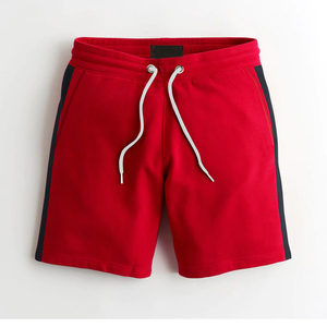 Shorts Bermuda pour Homme Gris Uni avec Cordon de Serrage et Bande Latérale, Séchage Rapide, Tricoté, Décontracté, Taille Mi-Haute - Product Image 6