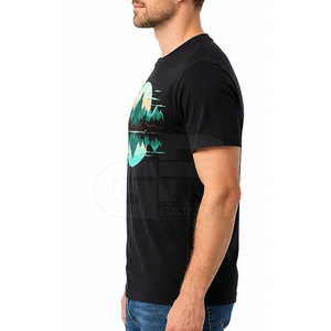 เสื้อยืดพิมพ์ลายสะท้อนแสงขนาดใหญ่สำหรับผู้ชาย เสื้อยืดกราฟิกผ้าฝ้ายพรีเมียม เนื้อนุ่ม ระบายอากาศได้ดี สวมใส่สบายๆ ทันสมัย เหมาะสำหรับใส่ในชีวิตประจำวัน - Product Image 6