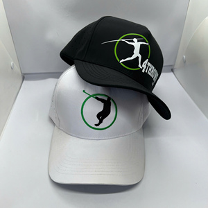 Fabricante de sombreros Sombrero de golf perforado Gorra deportiva impermeable Agujero perforado Sombrero de béisbol de 5 paneles Serigrafía personalizada Logo Cuerda - Product Image 1