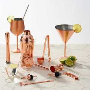 Ensemble de shakers à cocktails personnalisés de qualité supérieure, faits à la main, écologiques, modernes, pour mélanger les boissons, kit de barman - Product Image 1
