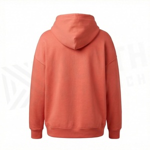Sweat-shirts à capuche surdimensionnés pour femmes avec poche avant, sweat-shirt à capuche en coton lourd, streetwear tendance, pull-over, vêtements de sport - Product Image 2