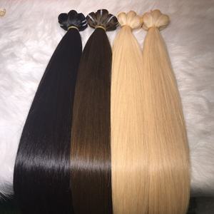 Extensiones de Cabello Humano Virgen Remy Vietnamita 100% Grado 12A al por Mayor, Pelucas de Doble Trama Hechas a Máquina, Lisas como Hueso, Varios Colores - Product Image 1