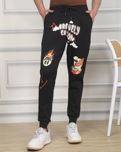 Pantalons de jogging pour hommes avec impression DTF de qualité supérieure, logo personnalisé, en molleton de coton, respirants, tissu de haute qualité, fabrication OEM et ODM - Product Image 1