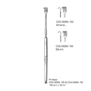Écarteur chirurgical Knapp 16 cm, instrument manuel en acier inoxydable pour la chirurgie générale, usage hospitalier de classe I - Product Image 1