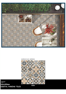 Azulejos de Pared de Cerámica de 300x300 mm de Precio Económico y Mejor Calidad para Uso en el Hogar y la Oficina, Azulejos de Porcelana Brillantes de la India - Product Image 3