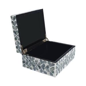 Boîte de rangement/boîte à bijoux/boîte cadeau en nacre à motifs mosaïques de luxe, décoration intérieure, vente en gros Vietnam - Product Image 1