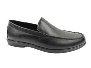 Mocasines de Cuero Genuino Negro para Hombre, Zapatos de Oficina con Punta Cerrada, Acolchados, con Suela de Goma - Product Image 5