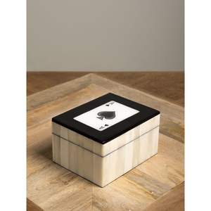 Modern Resin Decorative <b>Storage</b> <b>Box</b> for Playing <b>Cards</b> <b>Card</b> Holder and Organizer - Product Image 2