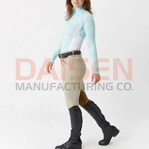 Women Equestrian <b>Base</b> <b>Layer</b> <b>Long</b> <b>Sleeve</b> Breathable Quick Dry Horse Riding Shirt Autumn Winter Stretch Comfort OEM - Product Image 6