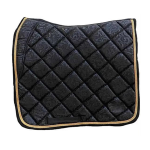 Manta de Silla de Montar Acolchada Rosa Intenso con Diseño de Diamantes y Ribete de Pana - Product Image 6