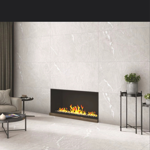 Carreaux de sol en porcelaine naturelle Ariston 800x1600mm, aspect marbre, finition brillante, grand format, épaisseur 9 mm - Product Image 1