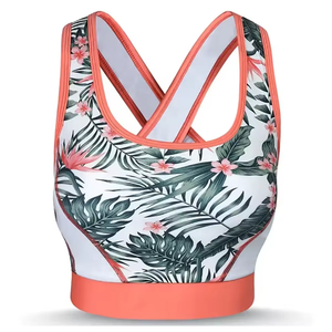 เสื้อชั้นในกีฬาออกกำลังกายผ้าฝ้ายสั่งทำแบรนด์ดัง วัสดุคุณภาพดีที่สุด แฟชั่นสำหรับผู้หญิง โยคะ บราซับลิเมชั่นสำหรับสาวๆ - Product Image 4