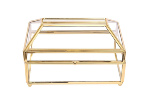 กล่องกระดาษทิชชูแก้วทำจากโลหะคุณภาพสูงสำหรับตกแต่งบ้าน ตกแต่งสำนักงาน ตกแต่งที่เก็บเครื่องประดับ - Product Image 3