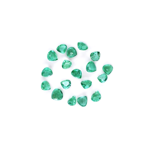 Émeraude naturelle zambienne calibrée 4 mm, taille cœur, pierre précieuse naturelle à facettes pour la fabrication de bijoux, prête à l'emploi - Product Image 4