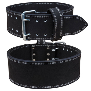 Ceinture de musculation en cuir PU Geo Brothers Company, confortable, réglable, respirante, avec boucle à double ardillon – Durable - Product Image 3