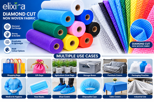 Diamond Cut Nonwoven <b>Fabric</b> Roll <b>Waterproof</b> Breathable Antibacterial Eco Friendly Polypropylene Material <b>for</b> Bags Automotive - Product Image 2
