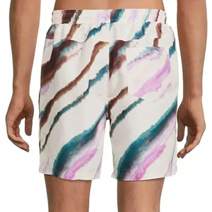 Shorts de bain unisexe grande taille imprimés en 3D avec cordon élastique, couleur unie, pour la plage et la natation, personnalisables, pour l'été - Product Image 1