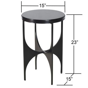 Table d'appoint en métal doré design avec structure géométrique artistique pour projets d'intérieur de luxe et pièce décorative d'exception - Product Image 4