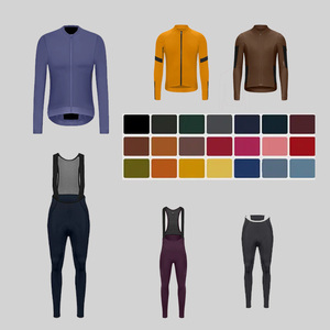 Cuissard de cyclisme pour homme, ajusté, anti-humidité, en Spandex et Nylon, long, sans coutures, couleur unie - Product Image 3