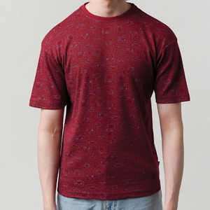 Camiseta Personalizada para Hombre con Estampado Sublimado Completo, Mezcla de Algodón, Cuello Redondo, Estilo Urbano Informal, Fabricante Mayorista, Proveedor OEM ODM - Product Image 5