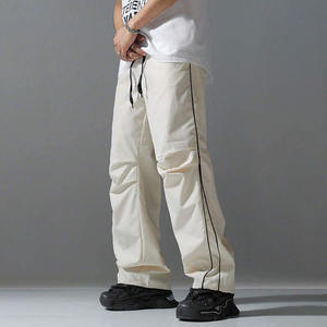 Vintage Style Wide Leg <b>Loose</b> Pants <b>for</b> <b>Men</b> High Street Spring Summer <b>Men</b> High Elastic Waist Pocket Sport Long <b>Trousers</b> - Product Image 5