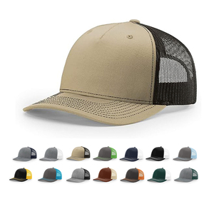 Factory Price Unisex Curved Birm 6 Panel Cap Cotton Mesh Trucker <b>Hat</b> With Custom logo - Product Image 5