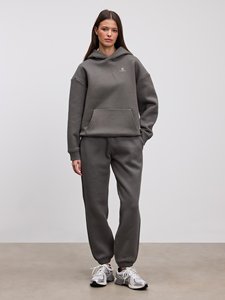 Women <b>Plus</b> <b>Size</b> Cotton Fleece Tracksuit Solid Color Pullover Sweatshirt <b>Trouser</b> Set Lightweight Casual Winter Wear 2026 - Product Image 1