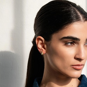 Pendientes de Oro Sólido de 14K, Hechos a Mano, Joyería de Oro Abultada, Minimalistas, Certificados por IGI, para Fiestas, Uso Diario, Regalo para Mujeres y Niñas - Product Image 6