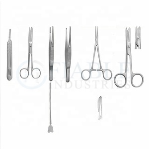 Kit de Cirugía de animales exóticos de acero inoxidable CE, conjunto veterinario Manual, base de instrumentos quirúrgicos - Product Image 3