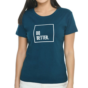 Camiseta de Algodón Lisa para Mujer, Corte Regular, Tejido Transpirable y Suave, Estilo Casual para Uso Diario de Verano, Simple, Minimalista, Cómoda y a la Moda - Product Image 1