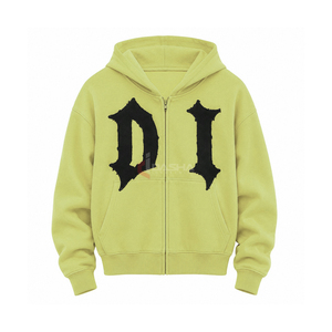 Sweat à capuche surdimensionné de haute qualité, logo brodé, coton, unisexe, sweats à capuche personnalisés, OEM en gros - Product Image 1
