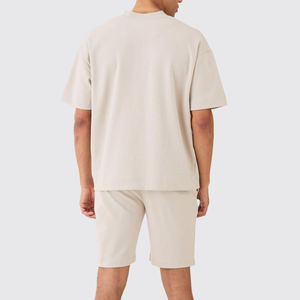 High Quality Printed Men's Shorts <b>Set</b> 100% Cotton 220 GSM Two-Piece Summer Outfit Latest Fashion Casual Wear Shorts <b>Sets</b> For men - Product Image 2