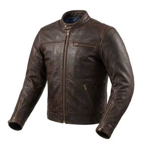 Chaqueta de cuero suave al tacto para hombre, chaquetas para hombre, estilo motociclista retro, ropa de motociclista, estilo Cafe Racer, abrigo clásico, EE. UU. - Product Image 1