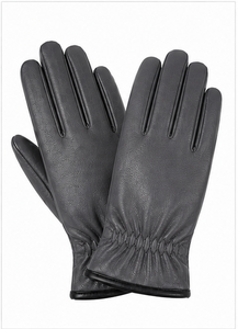 Gants en cuir élégants pour femmes, chauds pour l'hiver, avec revers en polaire, compatibles écran tactile, gants de luxe pour la mode, vente en gros - Product Image 5