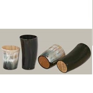 Verre à boire en corne de Viking médiévale, fait main, en matériaux écologiques et biologiques, toucher réel, logo personnalisé, style animal, poli naturel - Product Image 2