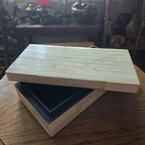 Handcrafted Natural Camel Bone Inlay <b>Box</b>: <b>Large</b> Decorative Bone & Resin Jewelry <b>Box</b> - Product Image 4