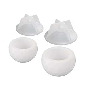 Pot de rangement rond, moule en silicone pour bougie en gypse, ciment, résine - Product Image 5