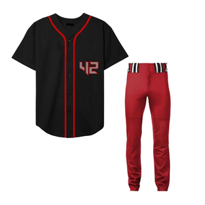 <b>Elite</b> Baseball Uniform Set Custom Sublimated Jersey Pants Custom Team Logo Name Number OEM Manufacturer Factory - Product Image 1