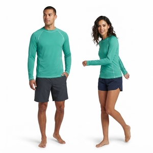 Quick Drying Rash Guard Breathable Uv Protection Training Clothes Skin <b>Tights</b> Shirts Gym Fitting Long Sleeve Compression Shirt - Product Image 2