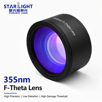 Lentille de champ F-Theta UV 355 nm série économique STARLIGHT F160 F210 F254 pour marquage laser, gravure et scanner Galvo