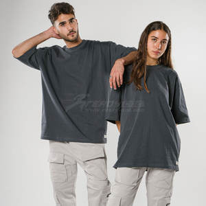 เสื้อยืดผ้าฝ้ายออร์แกนิก100% สำหรับผู้ชายเสื้อยืดพิมพ์ลายตัวอักษรขนาดใหญ่พิเศษใส่ได้ทั้งชายและหญิง300ใหญ่พิเศษ - Product Image 5